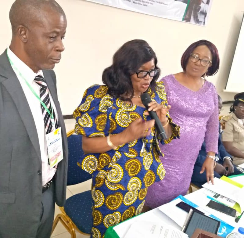 Prof Chinwe Veronica Anunobi, National Librarian and CEO, National Library of Nigeria, and Mr Richard Mammah, President, Network of Book Clubs and Reading Culture Promoters in Nigeria, NBRP